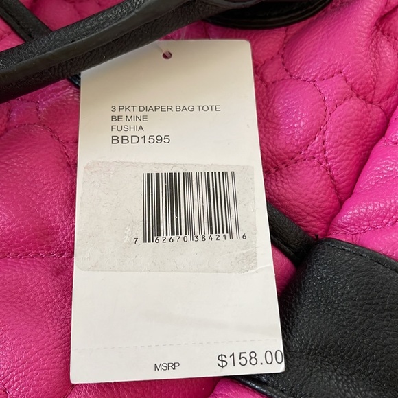 Betsey Johnson 3-piece Diaper Bag Tote NWT - Picture 15 of 15